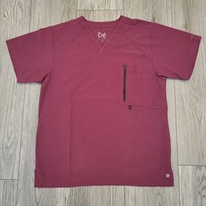 BARCO ONE - Men's Scrub Top (Gray's Anatomy) Maroon / Burgundy